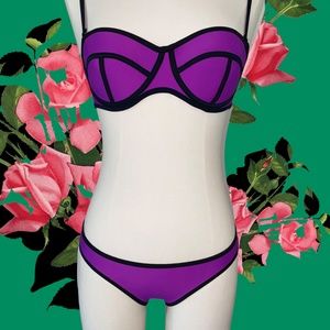 *last one !!* Neoprene mermaid push-up two piece bikini